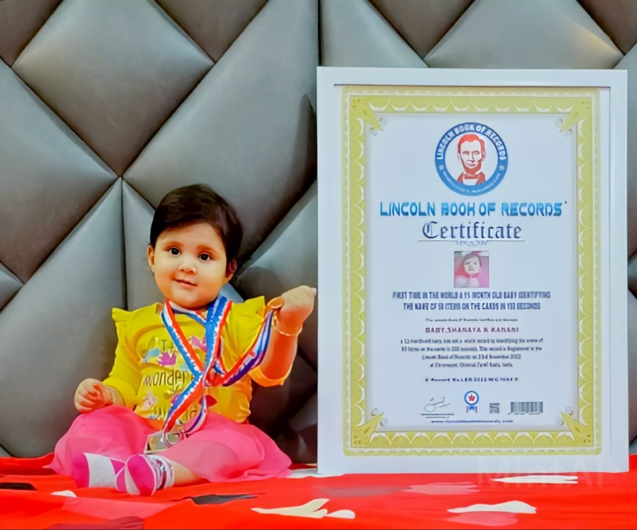 FIRST TIME IN THE WORLD A 11- MONTH OLD BABY IDENTIFYING   THE NAME OF 50 ITEMS ON THE CARDS IN 150 SECONDS